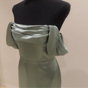 Azazie Sage Green Bridesmaid Dress